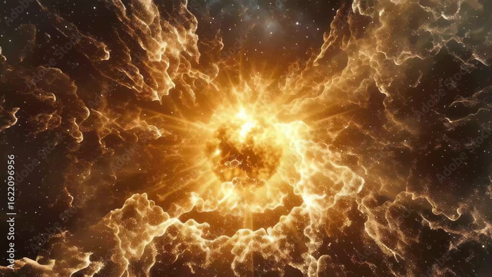 Wall mural supernova nebula displays brilliant explosion of a collapsed star in deep space, supernova nebula co