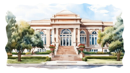Obraz premium PNG Architecture building mansion house.