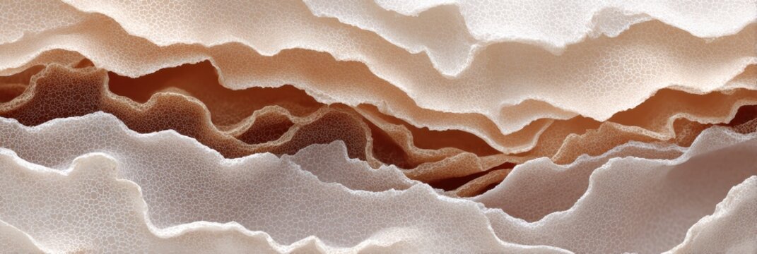 Layered Human Skin Texture Showcased in Macro Detail With an Abstract Gradient and Space for Text Integration - Powered by Adobe