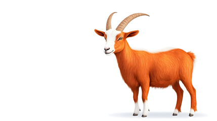 Boer Goat isolated on transparent background