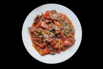 Tomato Beef Stir-Fry, Traditional Chinese Cuisine