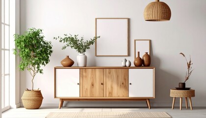 Modern living room interior with contemporary furniture and elegant home design