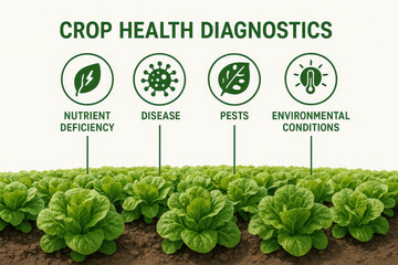 Crop health diagnostics in smart farming use ai technology in agriculture to monitor crop health and ensure sustainable agricultural practices for better crop yield and protection