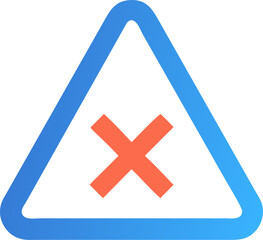 Obraz premium Error Cross Icon - Digital UI for Negative Action & Invalid Input