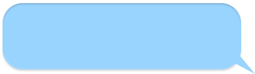 a blue speech bubble box