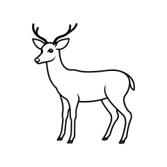 deer silhouette vector