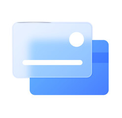 Modern Blue Credit Card Payment Icon