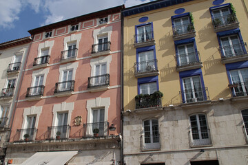 Fototapeta premium habitation buildings at huerto del rey square in burgos in spain 