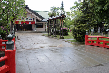 shinto temple (utou shrine) in aomori in japan