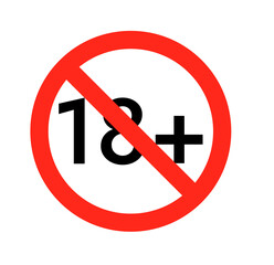 Red Circle Stop Sign Graphic Minimalist Design