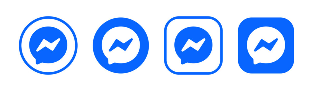 Facebook messenger icon set