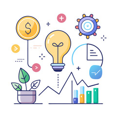 Financial Growth and Investment Concept