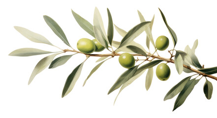 Obraz premium PNG Olive branch plant leaf tree.