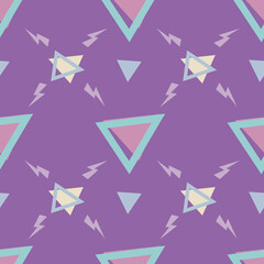 Retro style 80s-90s. The minimalist pattern geometric design is perfect for 80s themed projects, pop art visuals, vaporwave aesthetics, wallpapers, posters, and editorial design.