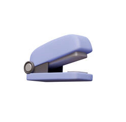 Periwinkle Blue 3D Rendered Stapler