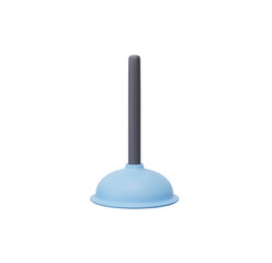 Light Blue Plunger 3D Render Minimalist Design
