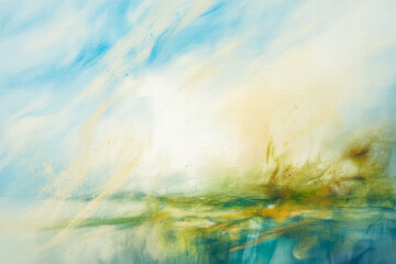 Abstract sky and landscape impression impressionistic
