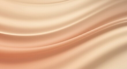 Obraz premium Subtle Peach and Beige Silk Drape Background Image for Elegant Designs