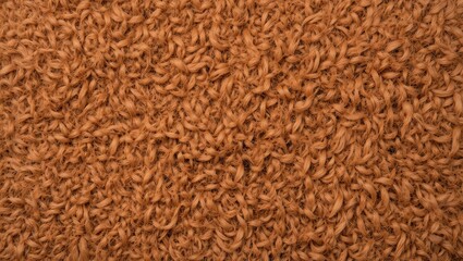 Close-up view of curled, textured brown fibers resembling natural plant materials, perfect for organic themes.