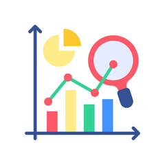 Predictive Analytic flat color icon