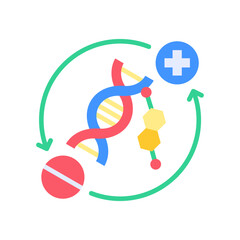 Regenerative Medicine flat color icon