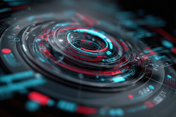 Futuristic HUD interface overlay