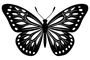 Butterfly silhouette vector