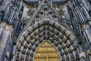 hostorical facade of an old cathedral