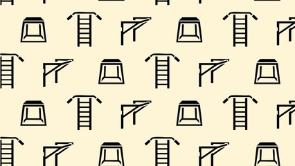 Vector gym body building cross fit pattern design multicoloured  