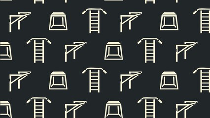 Vector gym body building cross fit pattern design multicoloured  