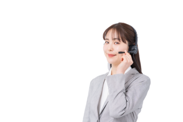 オペレーターの女性。