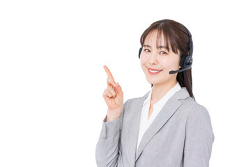 オペレーターの女性。