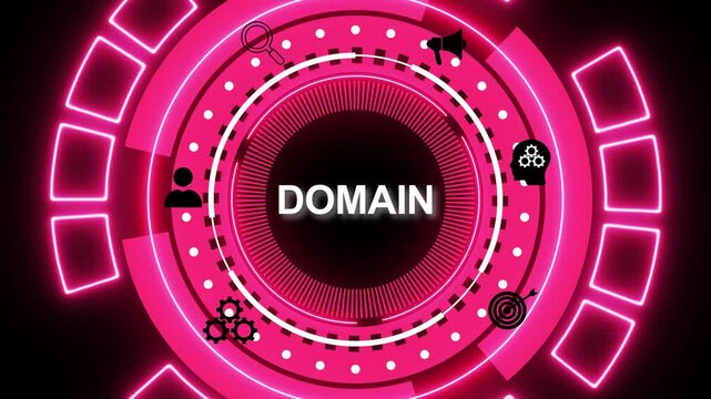 Business, Technology, Internet and network concept. A domain is a unique web address that identifies a website on the internet, allowing users to access online content easily.