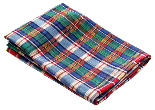 cotton made Bangladeshi lungi isolated on white background