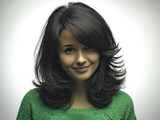 Smiling woman portrait