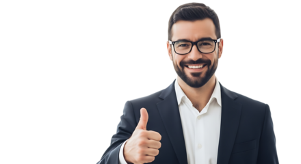 Man isolated on white background