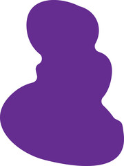 Hand drawn of abstract shape with random style, vector illustration.