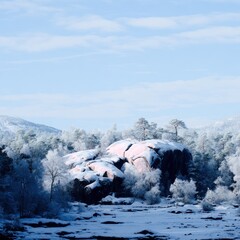 Snowy winter landscape (1)