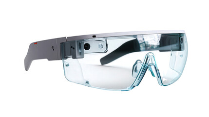 Augmented Reality Glasses for Industrial Workers background isolated on a Transparent background, PNG file.