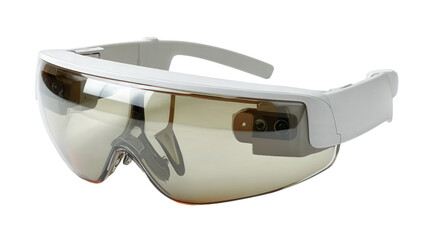 Augmented Reality Navigation Glasses background isolated on a Transparent background, PNG file.