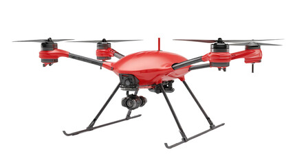 Autonomous Drones for Disaster Relief background isolated on a Transparent background, PNG file.