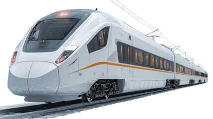 Autonomous High-Speed Trains for Commuting background isolated on a Transparent background, PNG file.