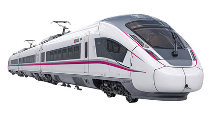 Naklejka premium Autonomous High-Speed Trains for Commuting background isolated on a Transparent background, PNG file.