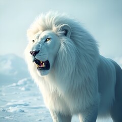 polar lion on slope of ice (2).jpg