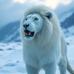 polar lion on slope of ice (2).jpg