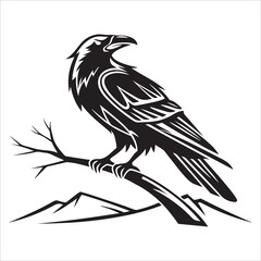 Black silhouette of a flying eagle with detailed feathers and outstretched wings against a white background, perfect for a wildlife tattoo or vector illustration
