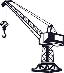 crane hook vector illustration