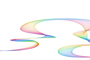 Abstract color curve background free material