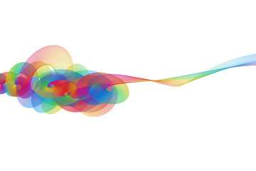 Abstract color curve background free material