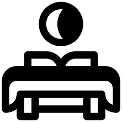 Altar. Outlined stroke vector icon with black-filled details.